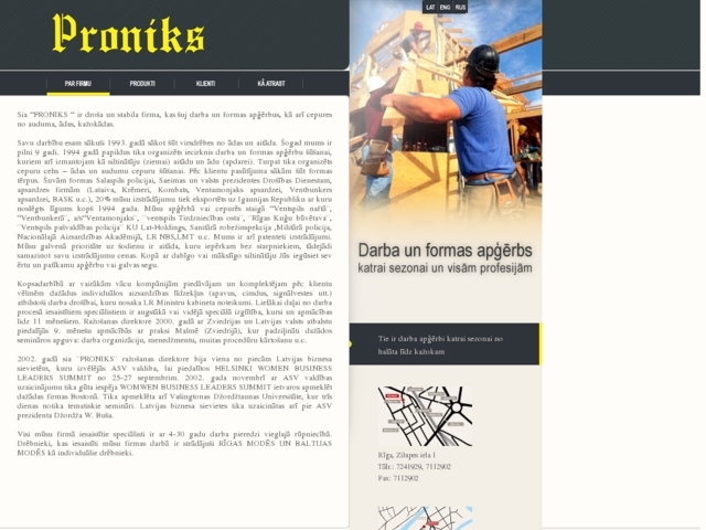 Proniks, SIA